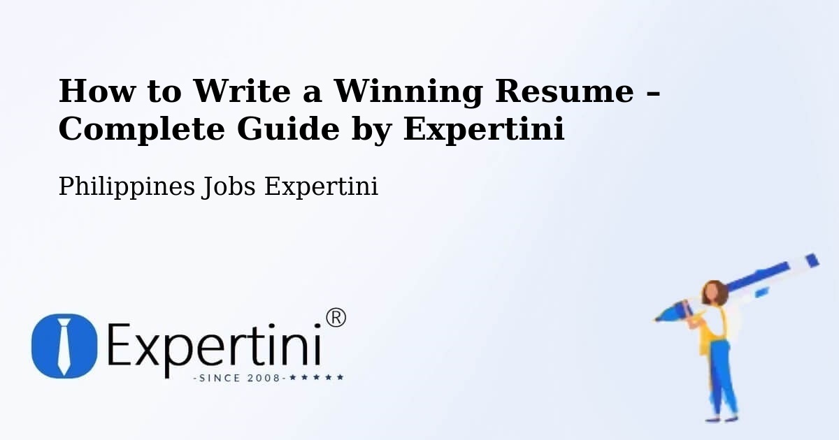 Resume Writing Guide for Job Seekers – Bonga - Bonga, Philippines Jobs Expertini