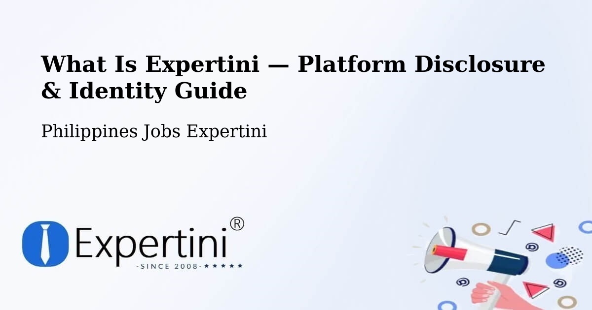 What Is Expertini — Platform Disclosure & Identity Guide – Bonga